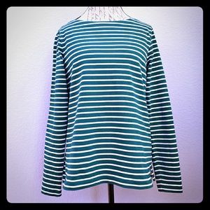 J. Crew Boatneck Stripe Long-Sleeve Tee